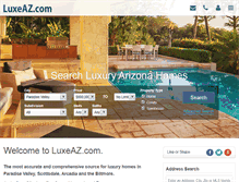 Tablet Screenshot of luxeaz.com